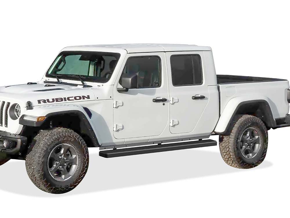 Amazon.com: APS iBoard 6in Running Boards Black for Gladiator Crew